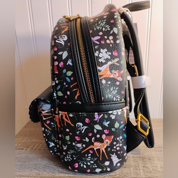 Loungefly Disney Parks Bambi Woodland Floral Mini Backpack Nwt - Picture 7 of 8